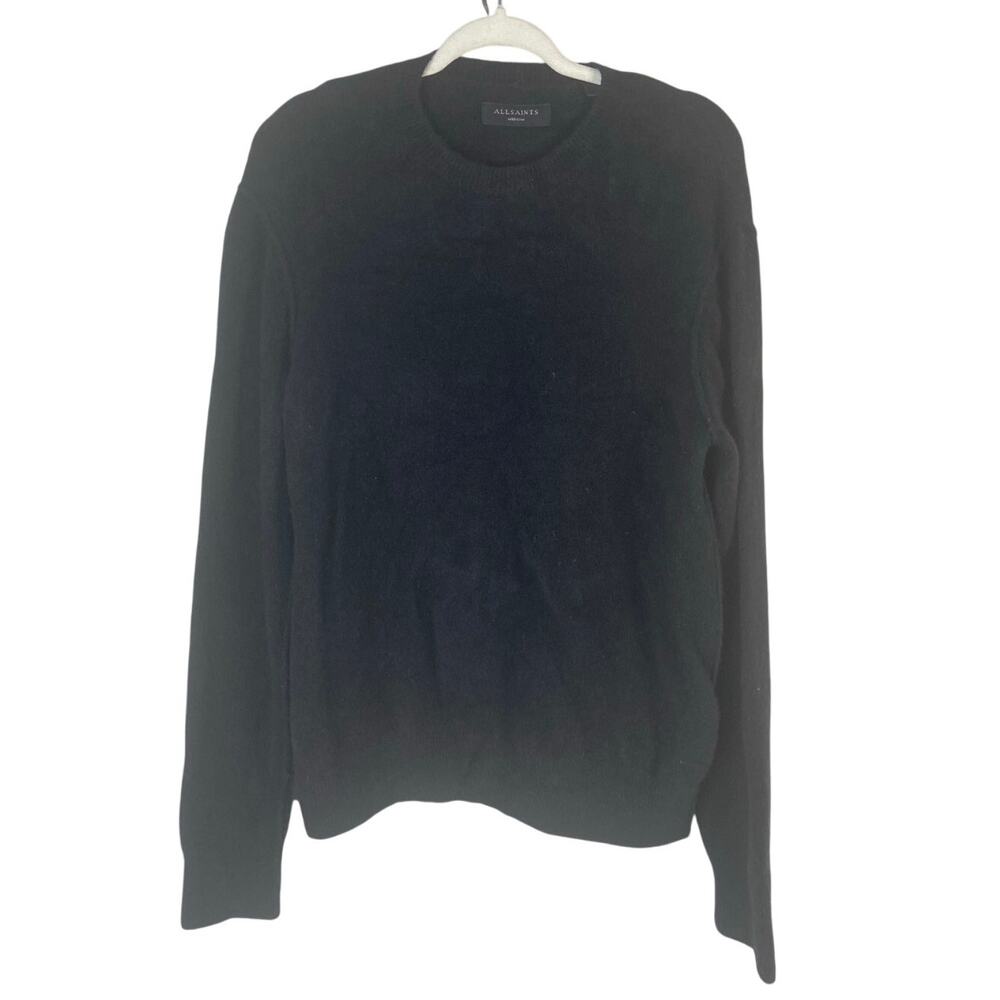 AllSaints Wool Blend Sweater Crew Neck Pullover Preppy Classic Fall Winter M